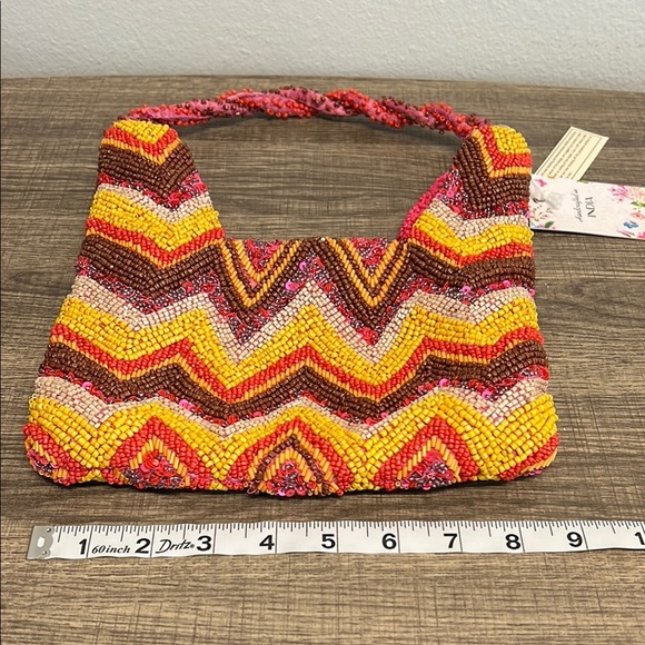 Boho Beaded Bag 🧡💛🤎 - Picture 7 of 11